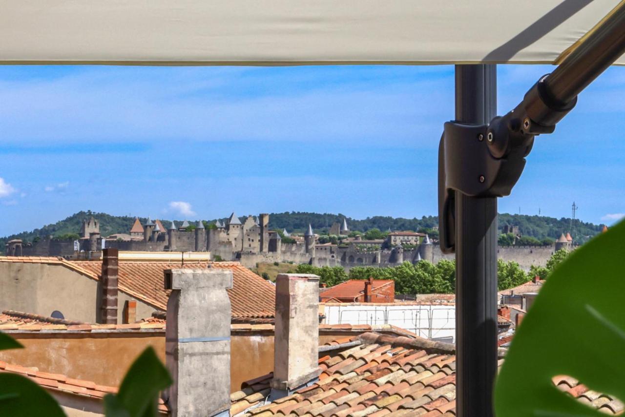 La Terrasse Tapaja Vue Conciergeriedamecarcas Apartment Carcassonne Exterior foto