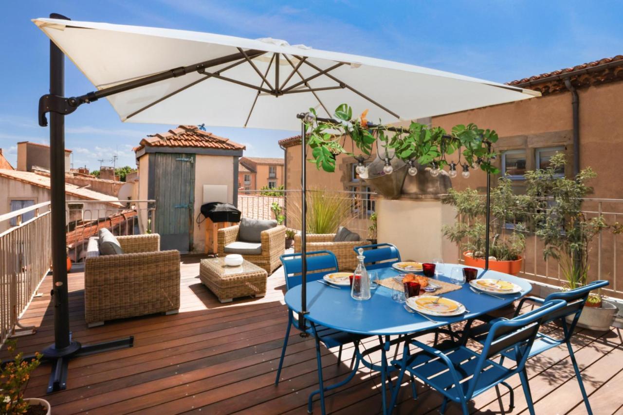 La Terrasse Tapaja Vue Conciergeriedamecarcas Apartment Carcassonne Exterior foto